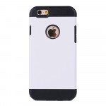 Wholesale iPhone 5S 5 Slim Fit Armor Hybrid Case (White)